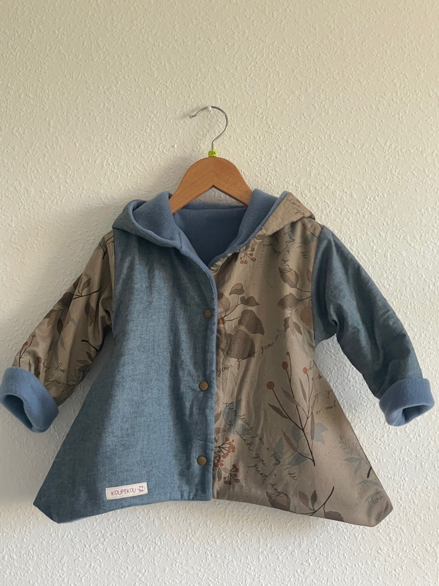 KETMIE feuille beige bleu