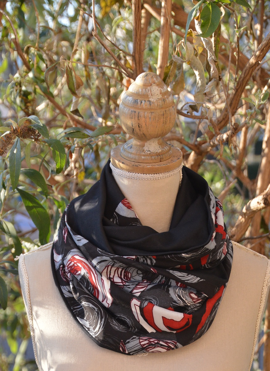 KOU cercle rouge gris