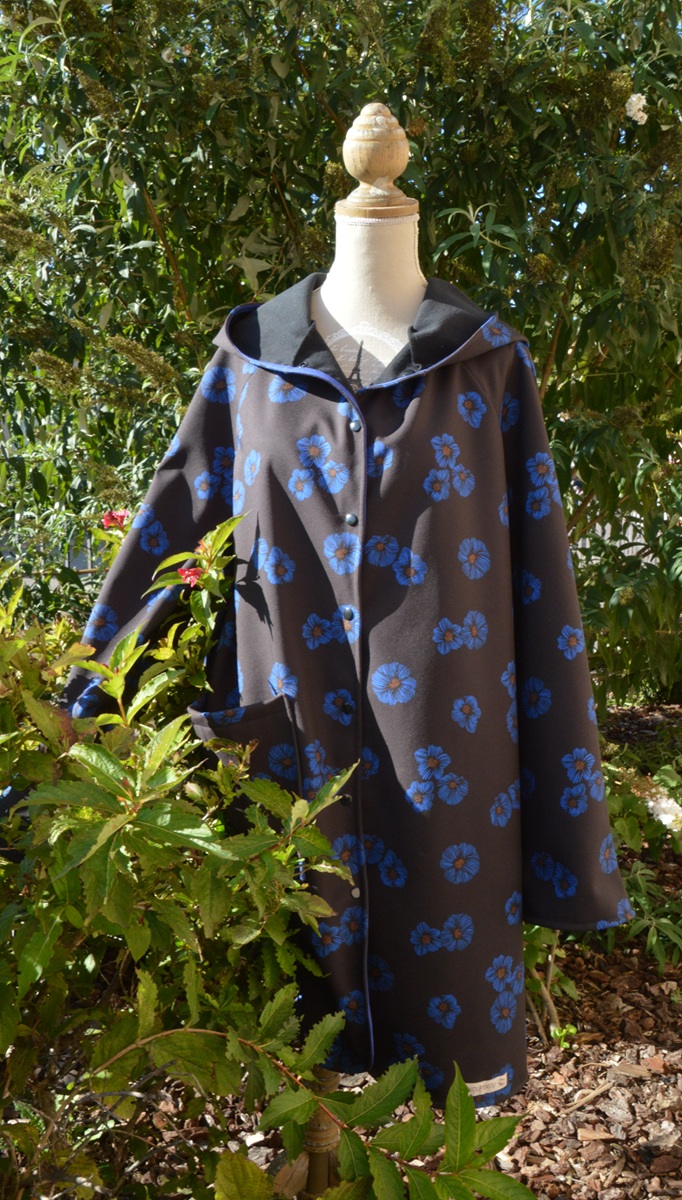 KAYAK imper fleurs bleues