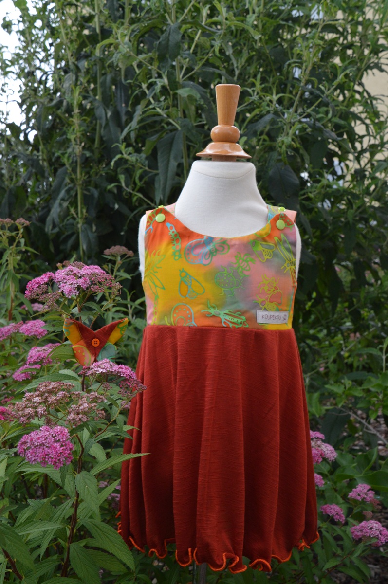 Robe KIWI papillon fluo