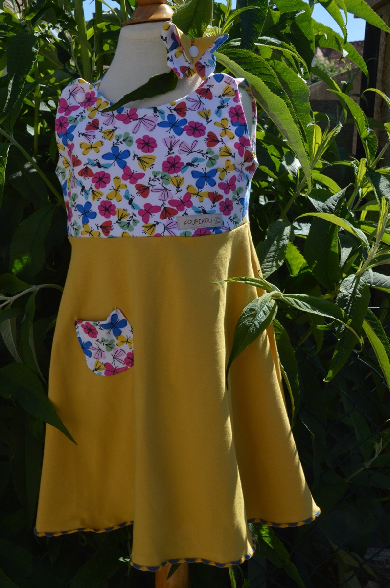 Robe KIWI papillon