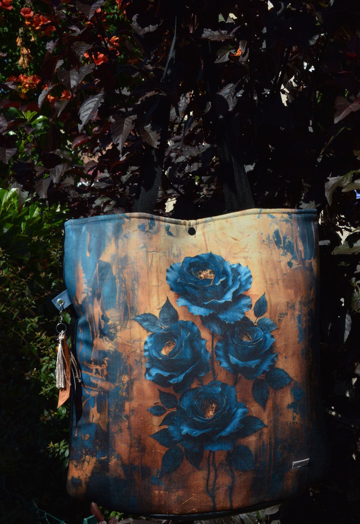 Sac KAB roses bleues